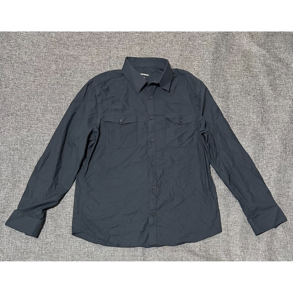 Express Men's M Black Long Sleeve Shirt